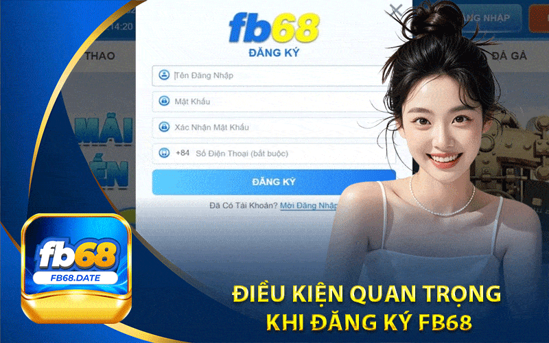 Đăng Ký Fb68: Trải Nghiệm Nhanh Chóng Nhà Cái Uy Tín 5 Điều kiện quan trọng khi đăng ký Fb68