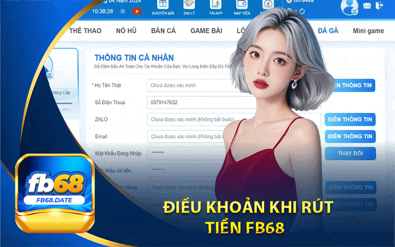 Rút Tiền Fb68: Hướng Dẫn Thực Hiện Nhanh Gọn Chỉ Trong 1 Phút 5 điều khoản khi rút tiền Fb68